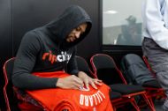 Picture of Damian Lillard Signing Jacob's Jerseys